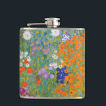 Flasques Gustav Klimt Fleur Jardin Cottage Nature<br><div class="desc">Un beau tableau de jardin - c'est un tableau classique de Gustav Klimt,  appelé Cottage Garden,  ou Bauergarten,  1907,  qui est un gros plan d'un jardin fleuri,  un tableau floral coloré.</div>