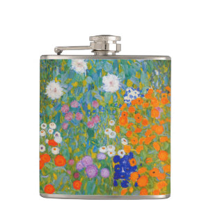 Flasques Gustav Klimt - Jardin des fleurs