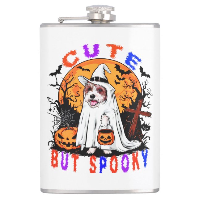 Flasques Halloween Éffrayant Cute Dog Artwork Pour Les Amat (Devant)