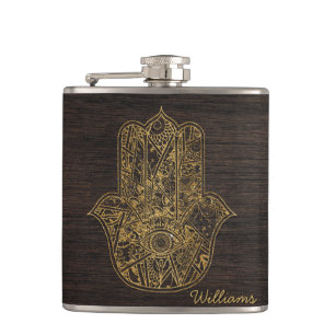Flasques HAMSA Main de Fatima symbole amulet design