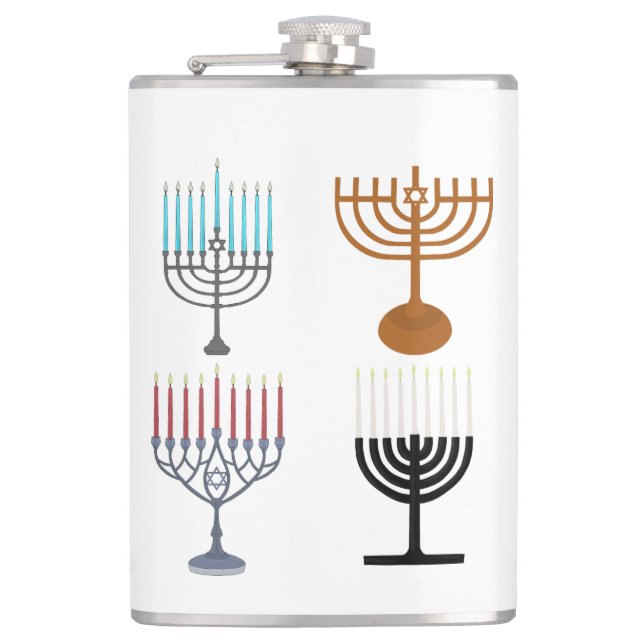 Flasques Hanukkah Judaïsme Juif Religion (Devant)