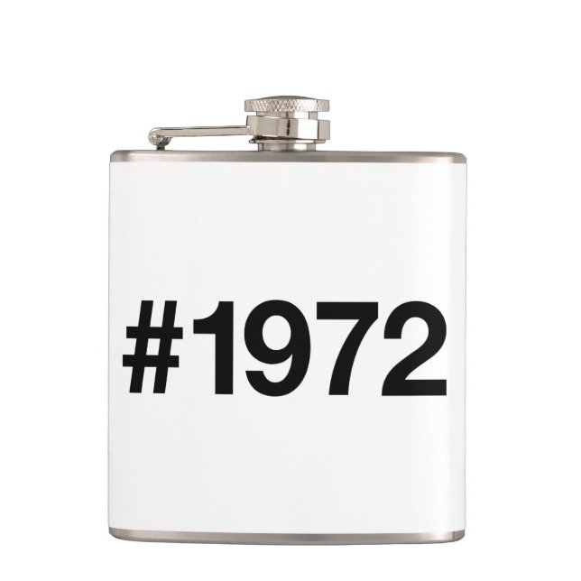 Flasques Hashtag 1972 53 Anniversaire (Devant)