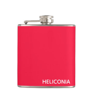 Flasques Heliconia red color