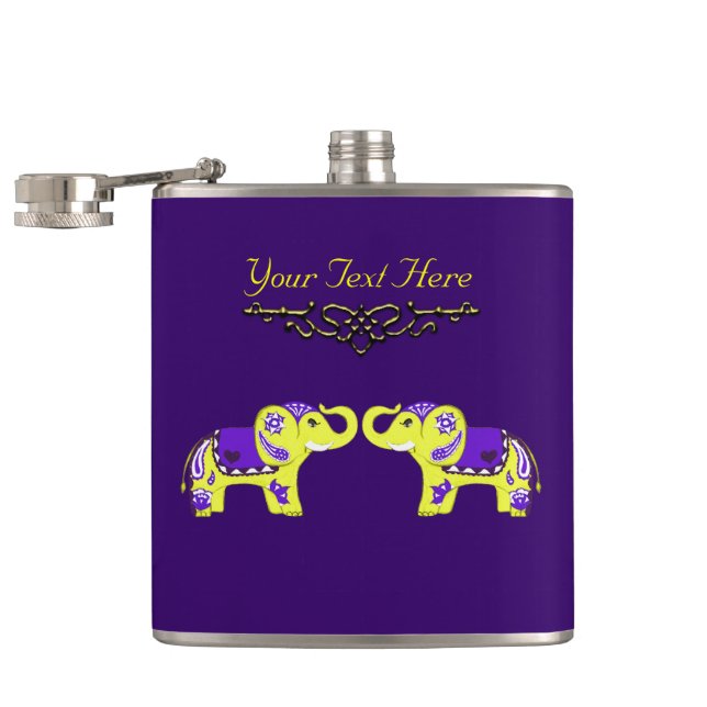 Flasques Henna Elephant (Ouvert)