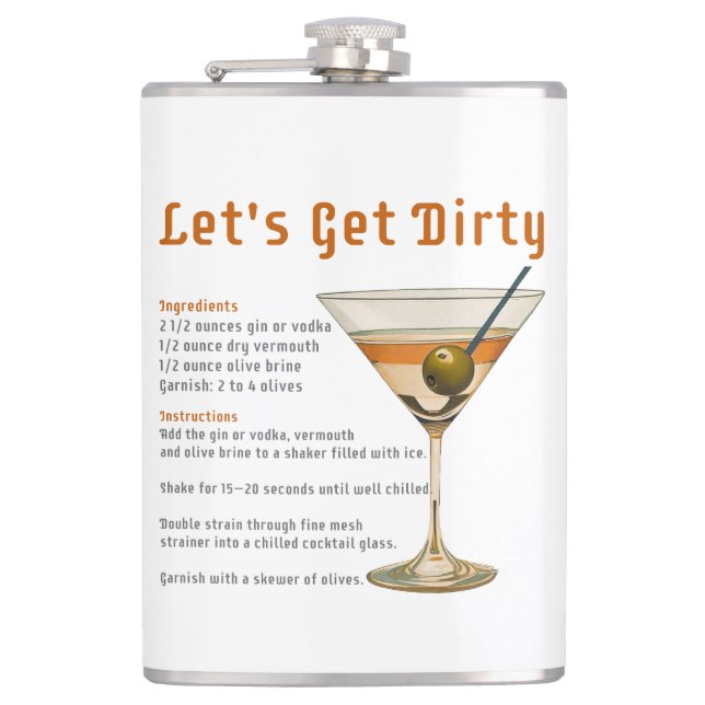 Flasques Heure du cocktail : découvrez la recette du Dirty  (Devant)