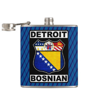 Flasques Hipflacon américain bosniaque de Détroit
