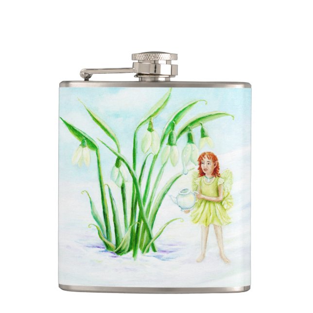 Flasques Hiver Snowdrop Fairy Magie (Devant)