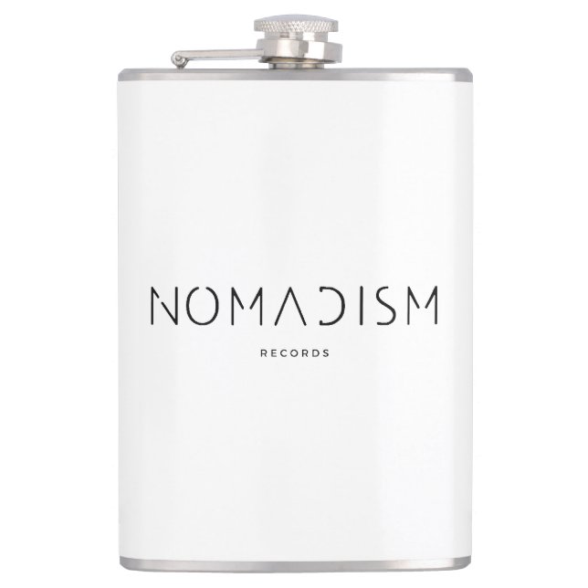 Flasques Hoodie Nomadism Records Logo Noir (Devant)