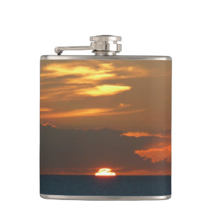 Flasques Horizon Coucher de soleil Colorful Seascape Photog