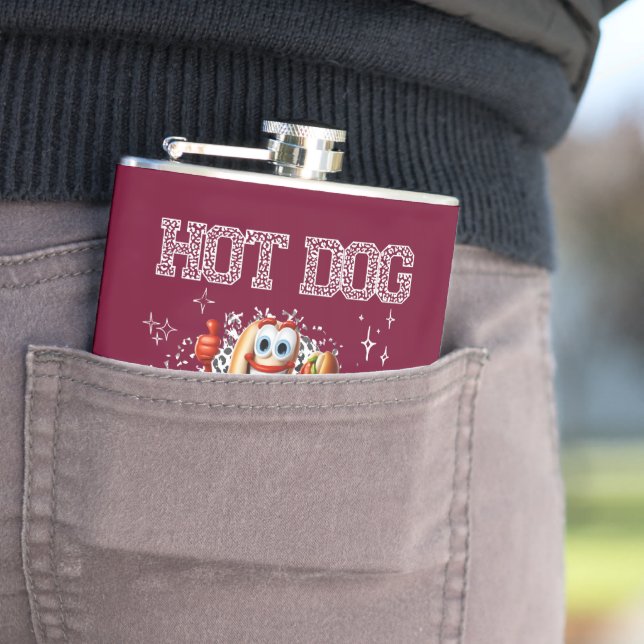 Flasques Hot Dog! Je suis le vrai marché (In Situ)