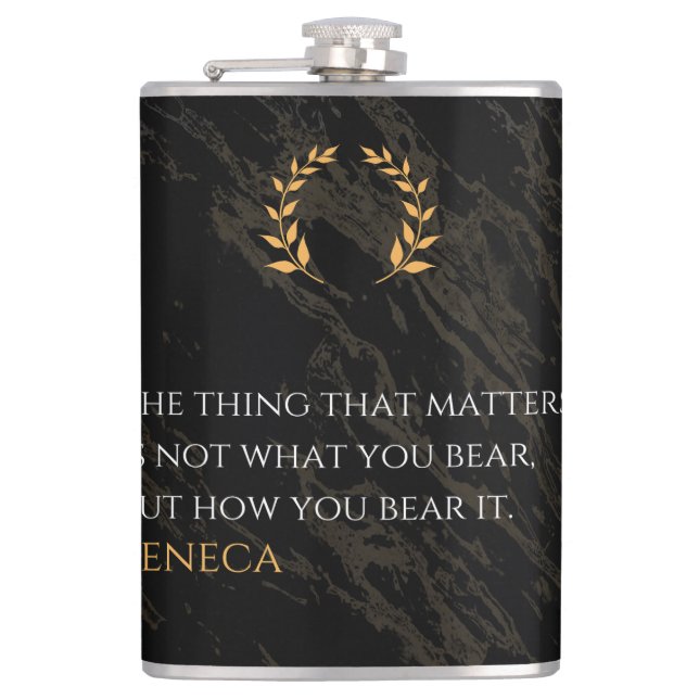Flasques How You Bear It - Seneca Stoic Philosophy Quote (Devant)