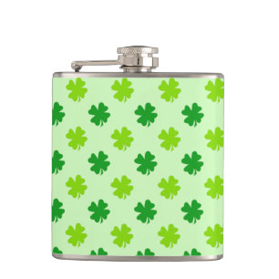 Flasques Humour irlandais Booze Whiskey Green Samrocks