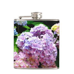 Flasques Hydrangea garden, rose, bleu, purple floral