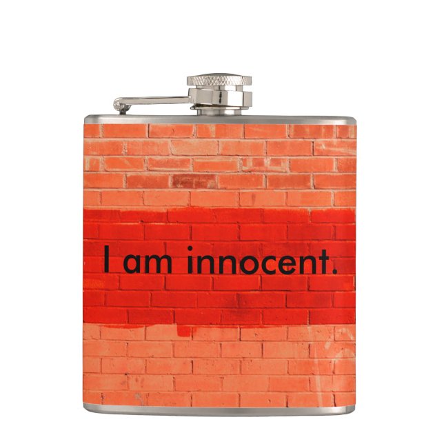 Flasques "I Am Innocent" Personnalisable Funny (Devant)