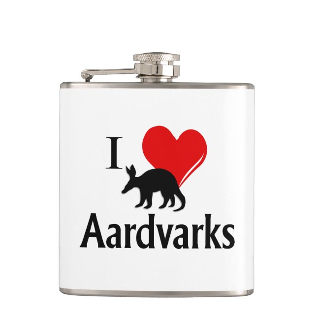 Flasques I Heart Aardvarks (Devant)