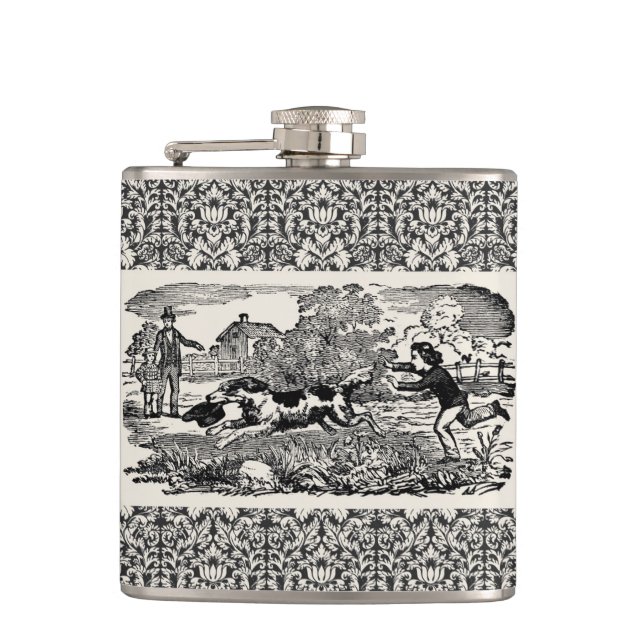 Flasques Illustration antique victorienne d'art de compagni (Devant)