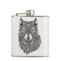 Illustration détaillée du portrait de loup