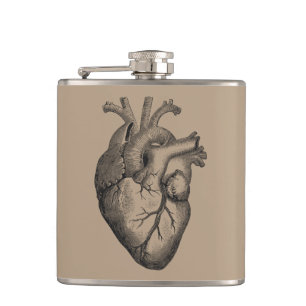 Flasques Illustration vintage de coeur
