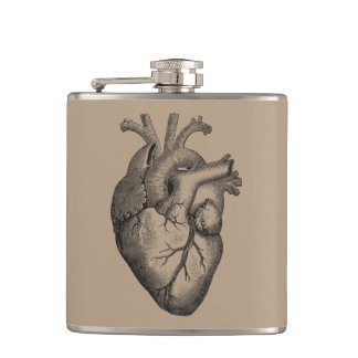 Flasques Illustration vintage de coeur