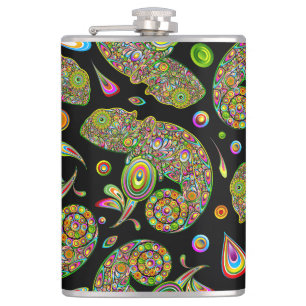 Flasques Imaginaire psychédélique de Chameleon