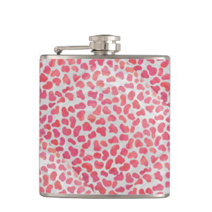 Flasques Impression dalmate rose et blanc