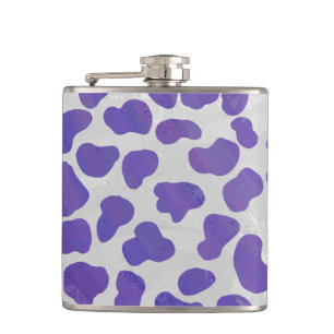 Flasques Impression dalmate violet et blanche