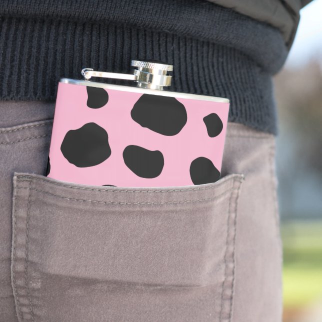 Flasques Impression de vache, Motif de vache, Spots de vach (In Situ)