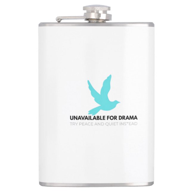 Flasques Indisponible pour le Drame – Affirmation Zen Minim (Devant)