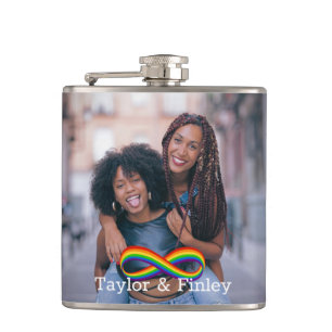 Flasques Infinite Rainbow Favoriser Ajouter Photo Gay Flask