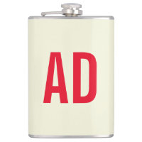 Initiales minimalistes modernes Monogramme rouge B