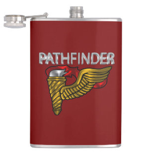 Flasques Insigne de Pathfinder - “Pathfinder” Rouge