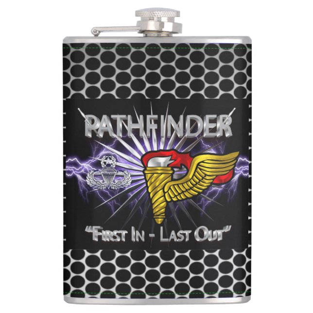 Flasques Insigne de Pathfinder-“Premier entré, dernier sort (Devant)