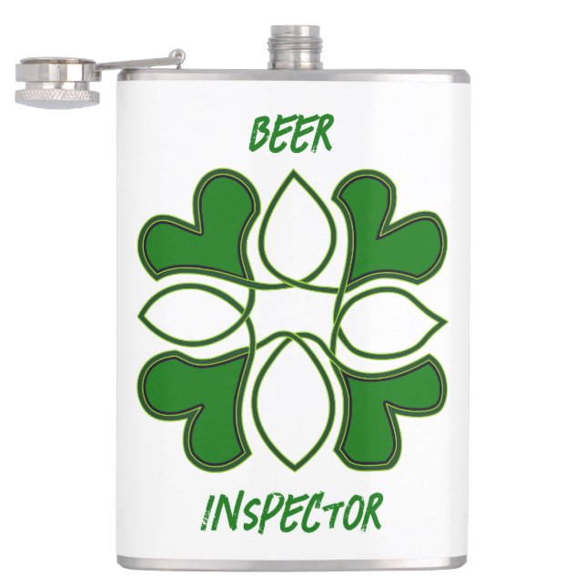 Flasques Inspecteur de la bière St patrick Croix celtique e (Ouvert)