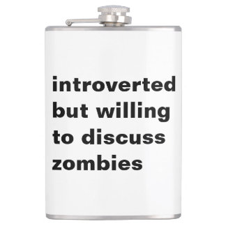 Flasques introverti mais prêt à discuter zombies