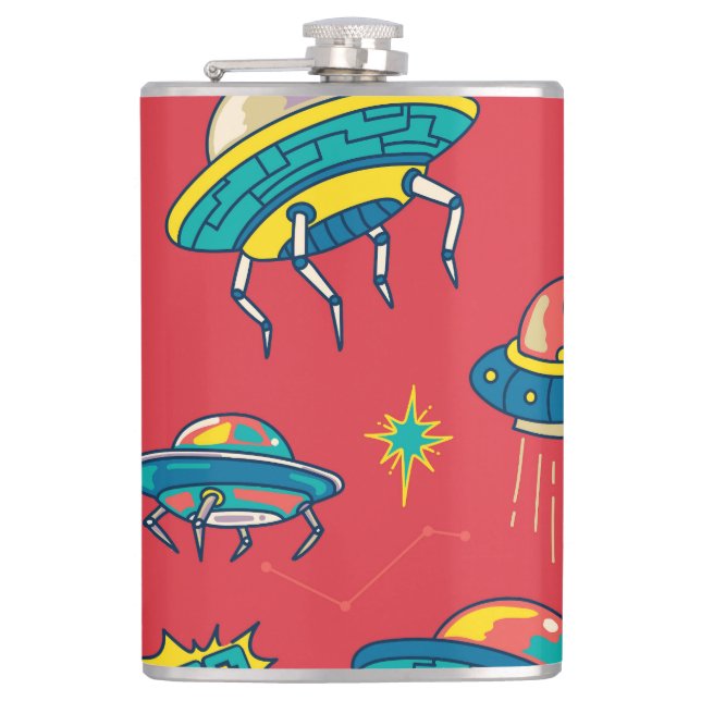 Flasques Inventaires d'espace UFO rétro (Devant)