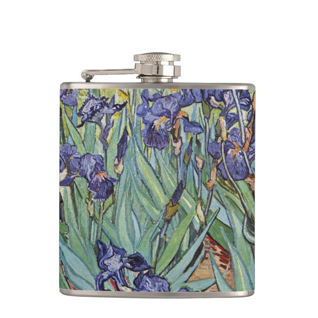 Flasques Iris de Van Gogh Peinture Impressionniste (Devant)