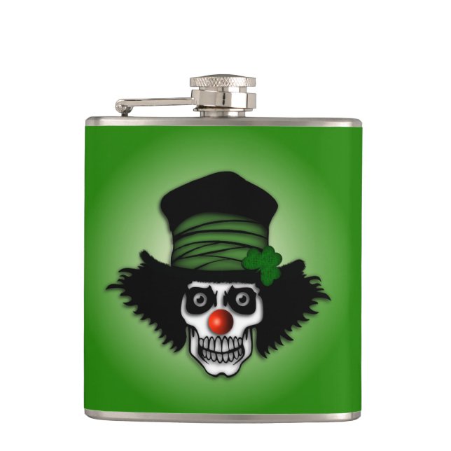 Flasques Irish Skeleton Clown Green (Devant)