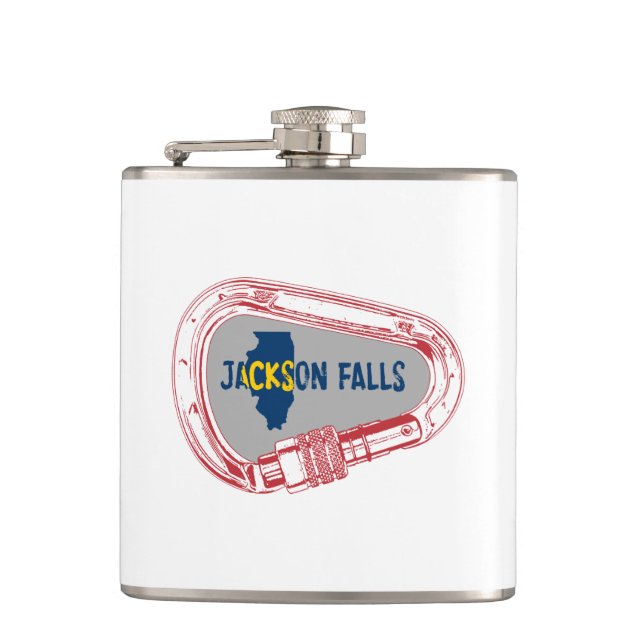 Flasques Jackson Falls Illinois Escalade Carabiner (Devant)
