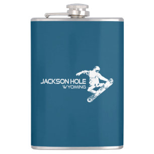 Flasques Jackson Hole Wyoming Snowboardeur