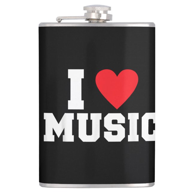 Flasques J'adore Music Lover (Devant)