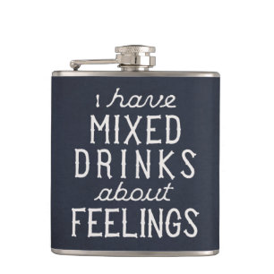 Flasques J'Ai Mélangé Des Boissons Sur Les Sentiments