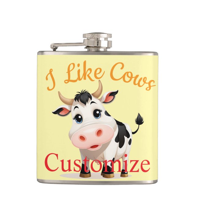 Flasques J'Aime Cows Art Thunder_Cove (Devant)