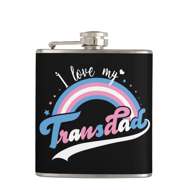 Flasques J'Aime Ma Transdad | LGBTQ | Transgenre (Devant)