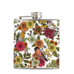 Flasques Jardin d'oiseaux et de fleurs 1