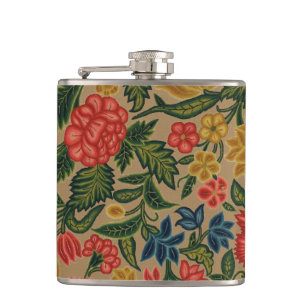 Flasques Jardin Floral Designer vintage