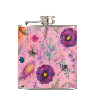 Flasques Jardin Florissant Fantaisiste