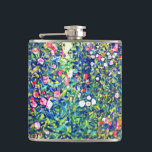 Flasques Jardin italien Gustav Klimt<br><div class="desc">Flacon représentant la peinture à l’huile de Gustav Klimt Paysage du jardin italien (1913). Un beau jardin de fleurs colorées : rouge,  blanc,  rose,  violet. Un grand cadeau pour les amateurs d'art Art Nouveau et autrichien.</div>