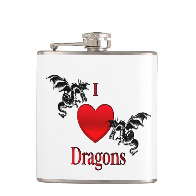 Flasques Je Coeur Dragons (Devant)