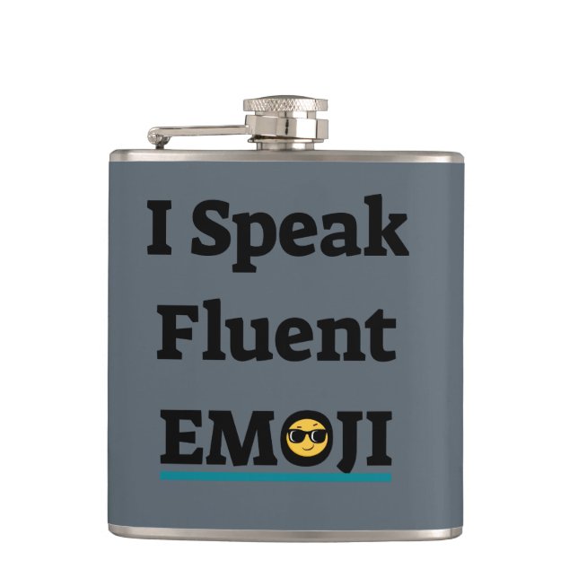 Flasques Je parle couramment les émojis (Devant)