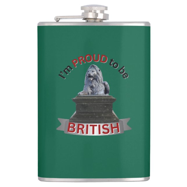 Flasques Je suis fier d'être britannique (Devant)